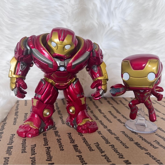 Funko Pop! Avengers Infinity War Metal 6" Hulk Buster and Funko Pop Infinity War - Picture 1 of 7